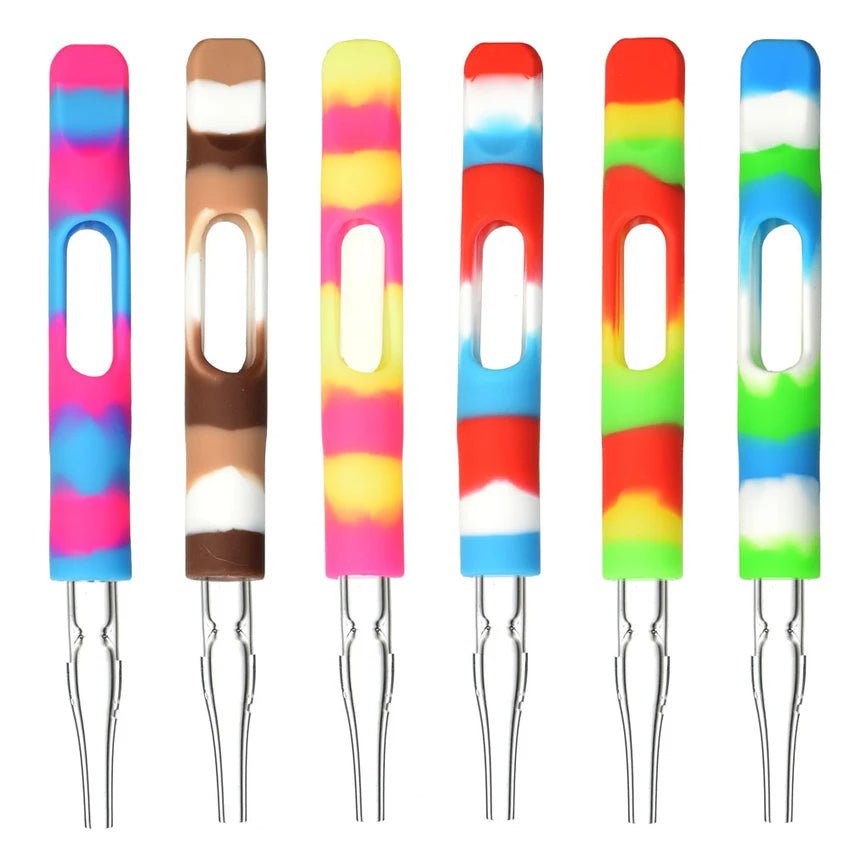 Pulsar Silicone Wrapped Glass Dab Straw 3.75" Nectar Collector | Planet Caravan