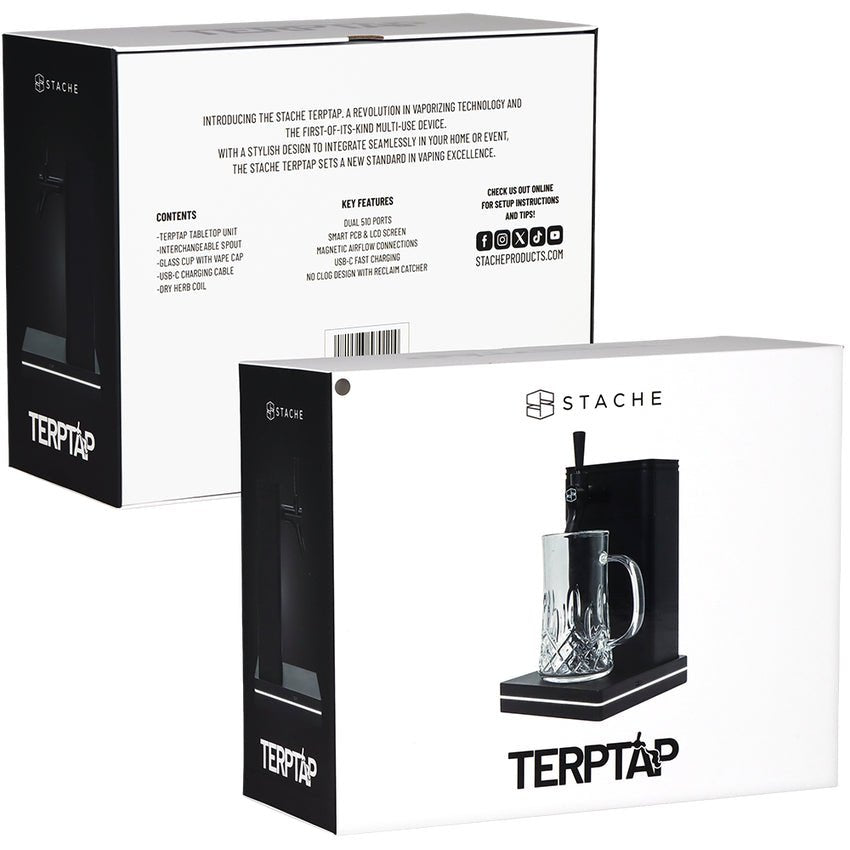 Stache Products Terp Tap Vaporizer - Black & Gold Vaporizer Devices | Planet Caravan