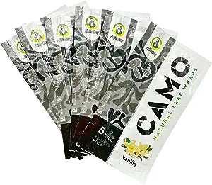 Camo Camo Tea Leaf - 5pk Papers & Blunt Wraps | Planet Caravan