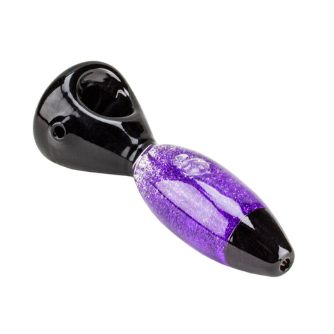 Black Accented Glitter Spoons - Planet Caravan Smoke Shop