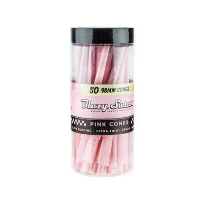 50pk 98mm Pink Cones - Planet Caravan Smoke Shop