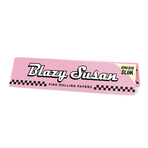 Kingsize Slim Pink Rolling Papers - Planet Caravan Smoke Shop