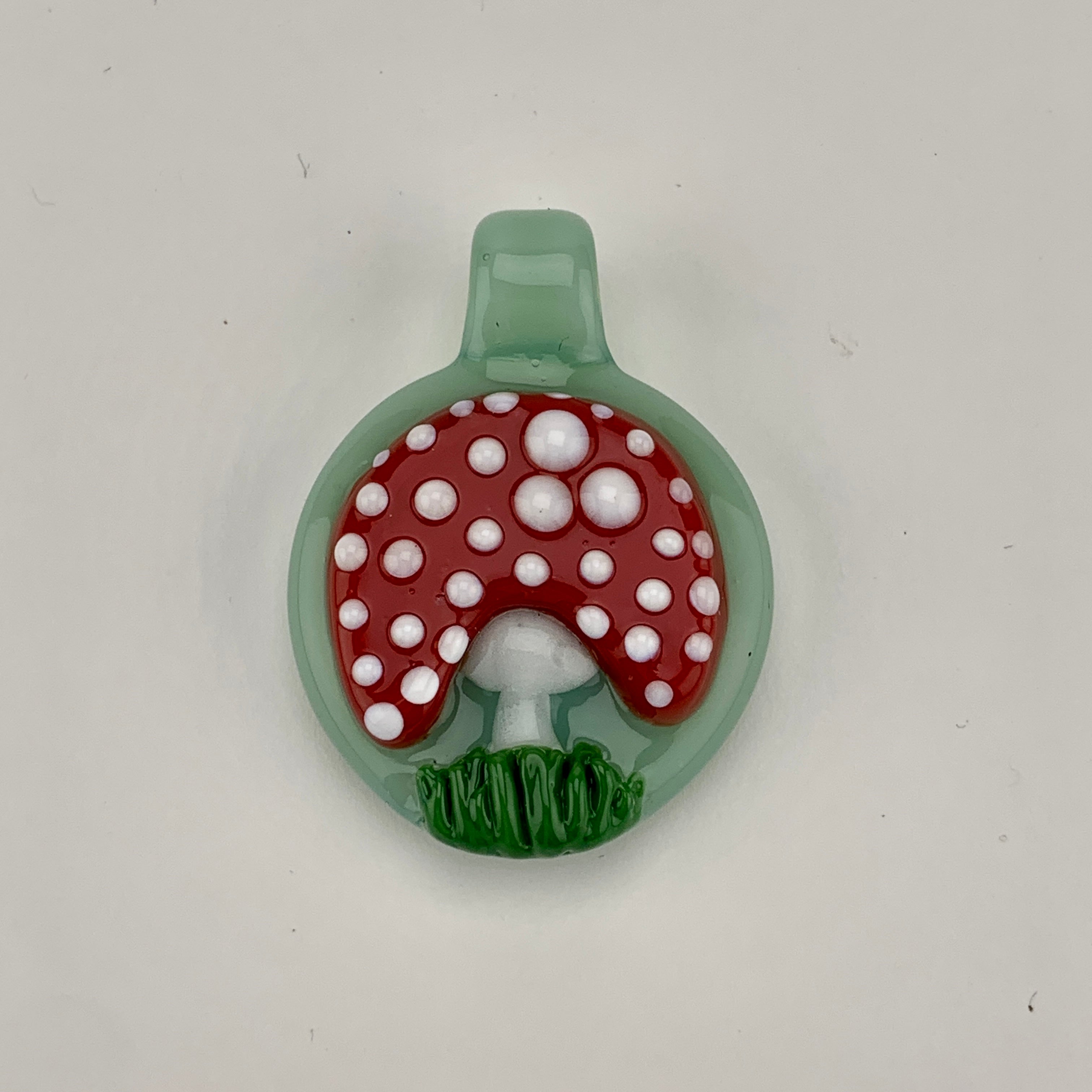 Green Mushroom Pendy #GLH02 - Planet Caravan Smoke Shop