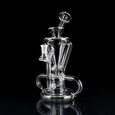 Rowdy Glass Clear Wishbone Recycler #ROW09 - Planet Caravan