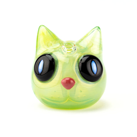 Porter Glass Mochi the Cat - Lichen #POR14 - Planet Caravan