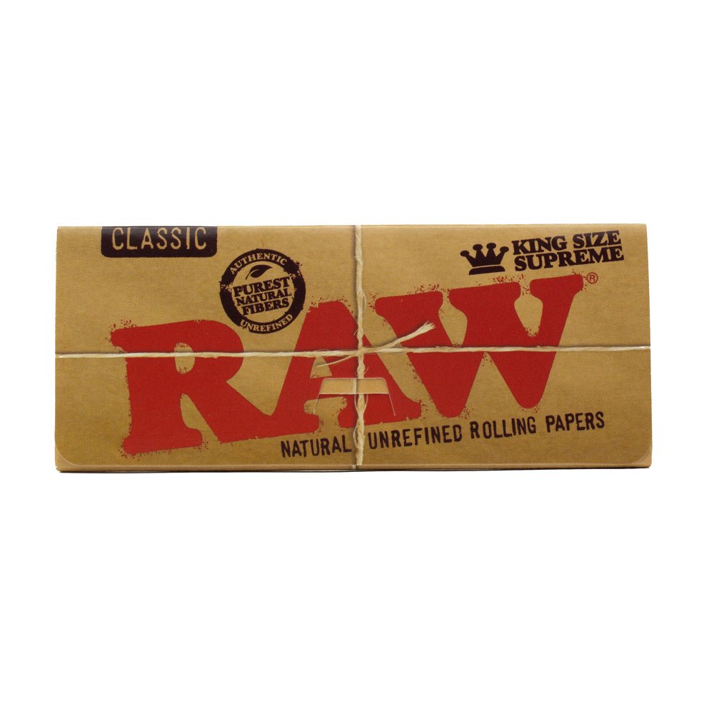 RAW RAW Classic Rolling Papers - Kingsize Supreme Papers & Blunt Wraps | Planet Caravan