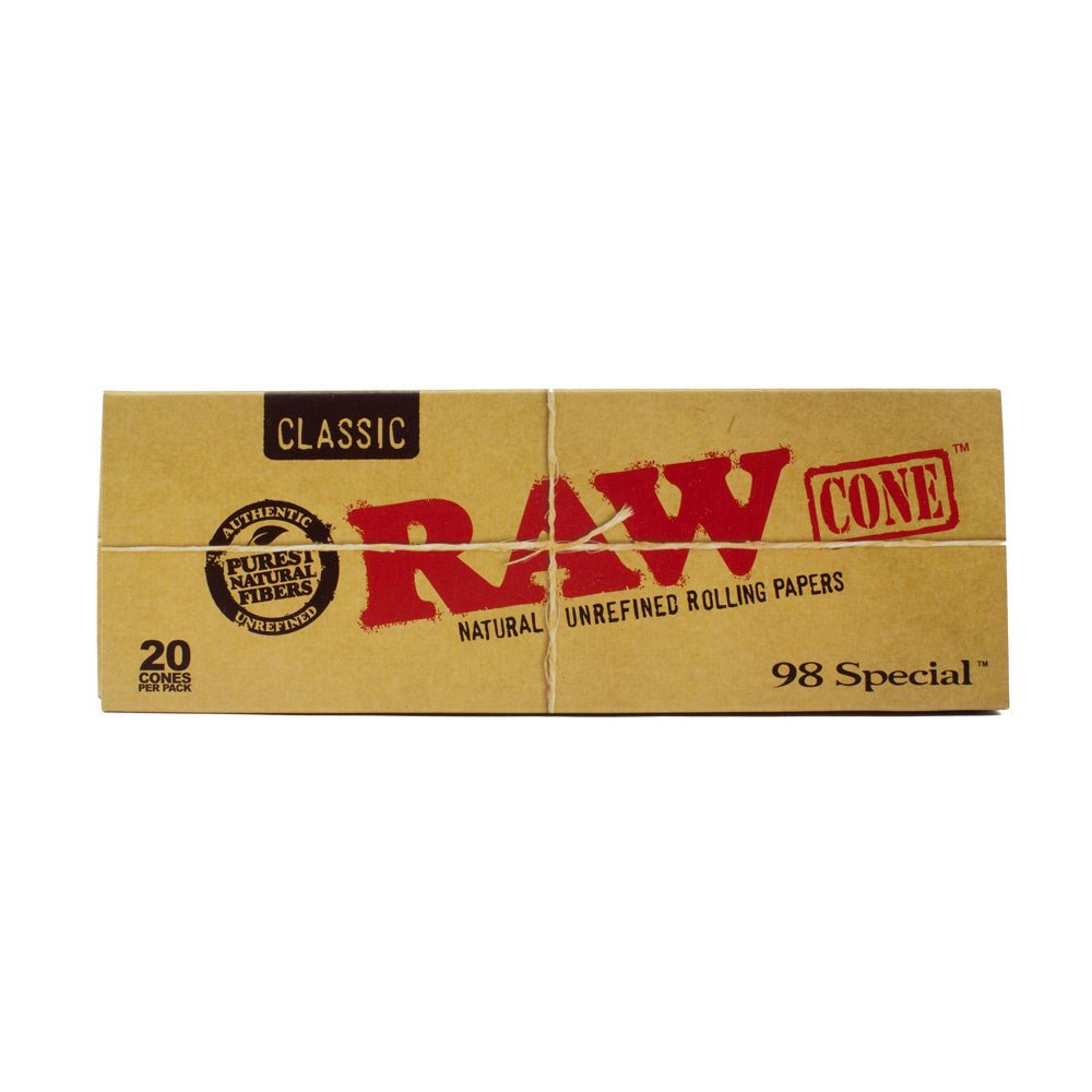 RAW RAW Classic Cones- 98 Special 20pk Papers & Blunt Wraps | Planet Caravan