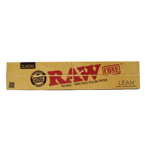 RAW RAW Classic Cones - Lean 20pk Papers & Blunt Wraps | Planet Caravan