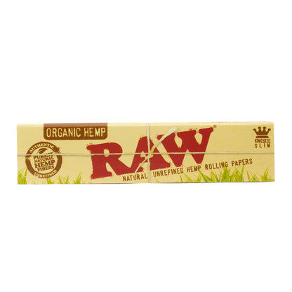 RAW Kingsize Slim Hemp Papers - Planet Caravan Smoke Shop