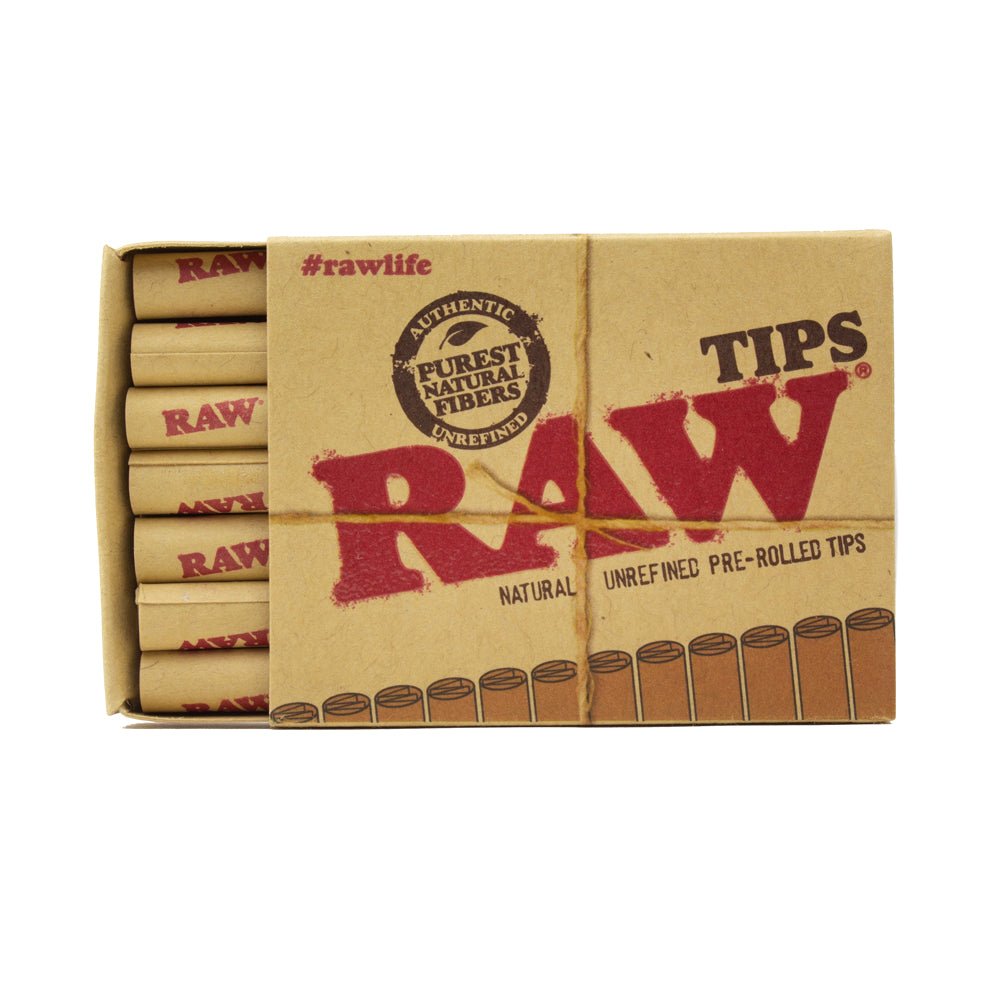 RAW RAW Tips - Original Pre-Rolled Papers & Blunt Wraps | Planet Caravan