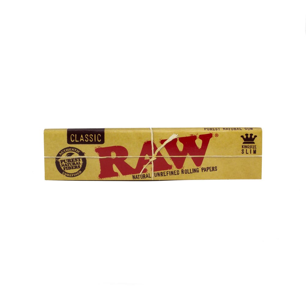 RAW RAW Classic Rolling Papers - Kingsize Slim Papers & Blunt Wraps | Planet Caravan