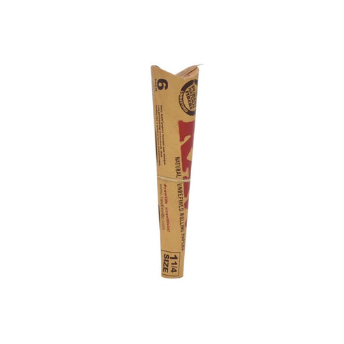 RAW RAW Classic Cones - 1.25 6pk Papers & Blunt Wraps | Planet Caravan